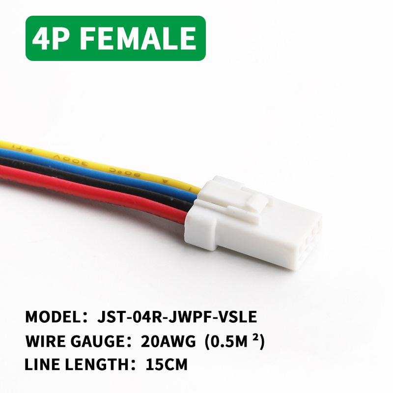 5/20/100sets Waterproof Jst Connector 2p/3p/4p/6p/8p Connector Plug Socket With 20awg/0.5m ² Wire Harness 02t/02r/03t/03r