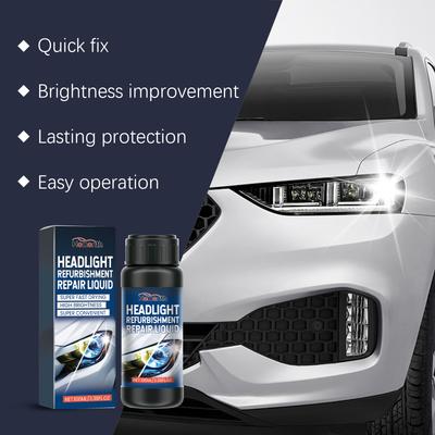 Autoscheinwerfer-Reparaturflüssigkeit, innovative Scheinwerfer-Reparaturpolitur, Reiniger, Restaurierung, entfernt sofort Oxidation, Schmutz und Dunst