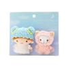 Sanrio (SANRIO) Sanrio Brooch Little Twin Stars Kikirara LITTLE TWIN STARS 8.5 X 6.5 X 4cm Little Twin Stars Fluffy Fancy Design Series Character
