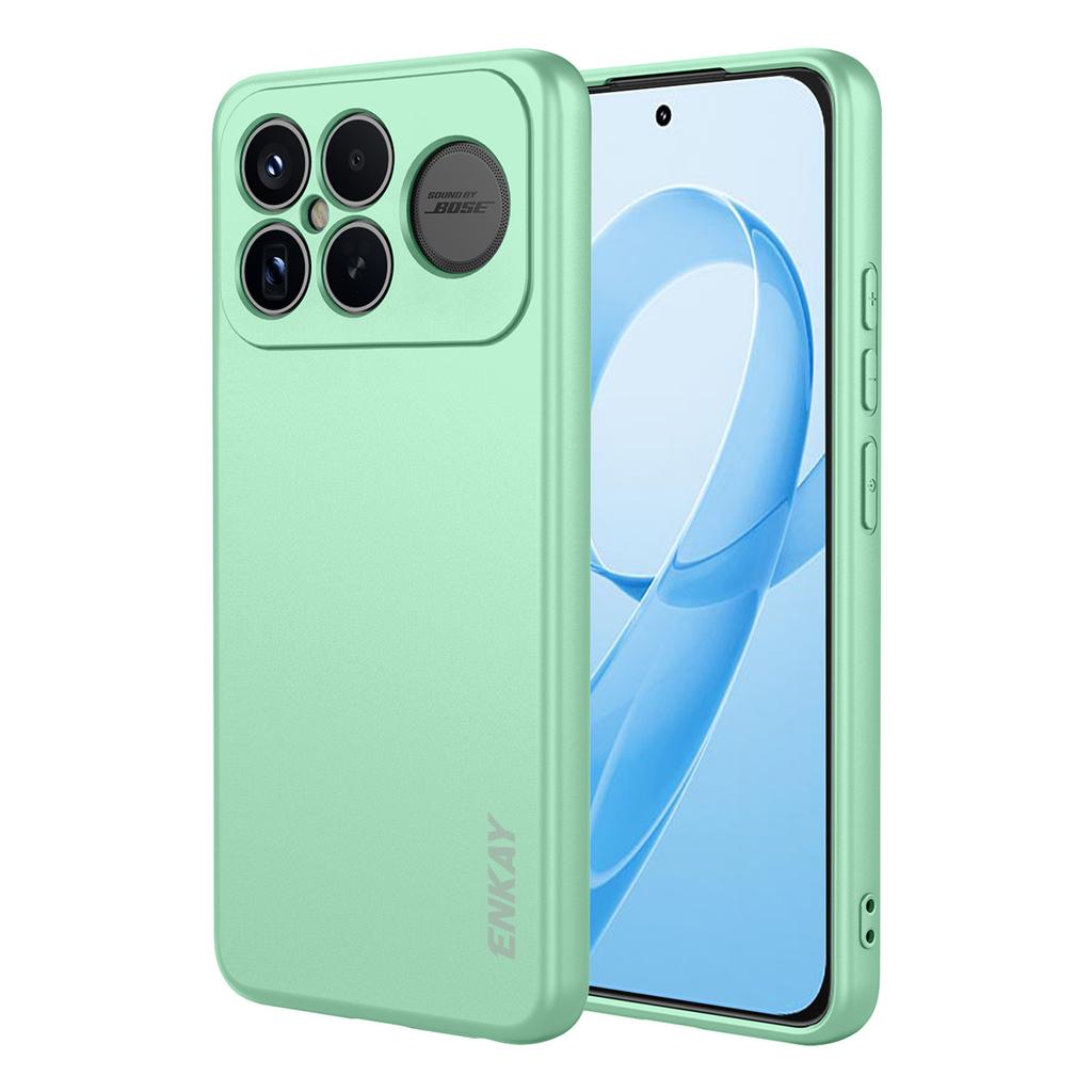 For Xiaomi Redmi K90 Pro Max 5G/Xiaomi Poco F8 Ultra Silicone Case ENKAY HAT PRINCE Straight Edge Cell Phone Back Cover