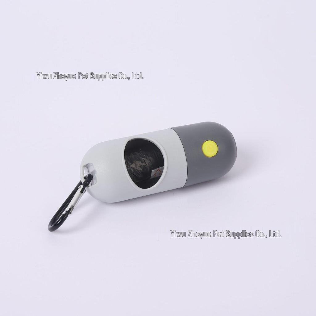 LED Dog Poop Scooper with Biodegradable Trash Bags - Portable ABS Plastic Pet Supply