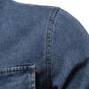 Camicia di Jeans da Uomo Manica Lunga Abbottonata Casual Vintage Resistente Vestibilità Ampia Camicia di Jeans con Tasche per Uomo Primavera Autunno Cotone Viaggio Lavoro