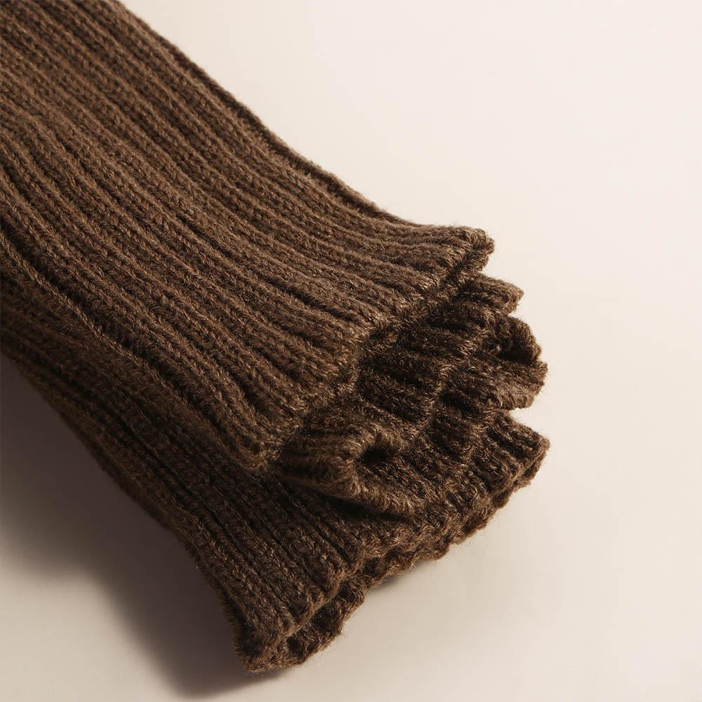 Color Fingerless Gloves Female Arm Warmers Wool Sleeve Cuff Knitted Arm Warmers Elastic Gloves
