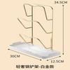 Space Aluminum Kitchen Pot Cover Rack, Table Top Shelf, Spoon, Cooking Shovel, Pot Shovel Rack, Collecting Rack