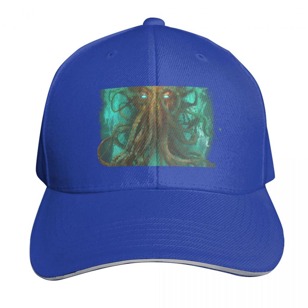 Cthulhu Baseball Cap Cotton Twill Breathable Contrast Two Tone Brim Snapback Flat Bill