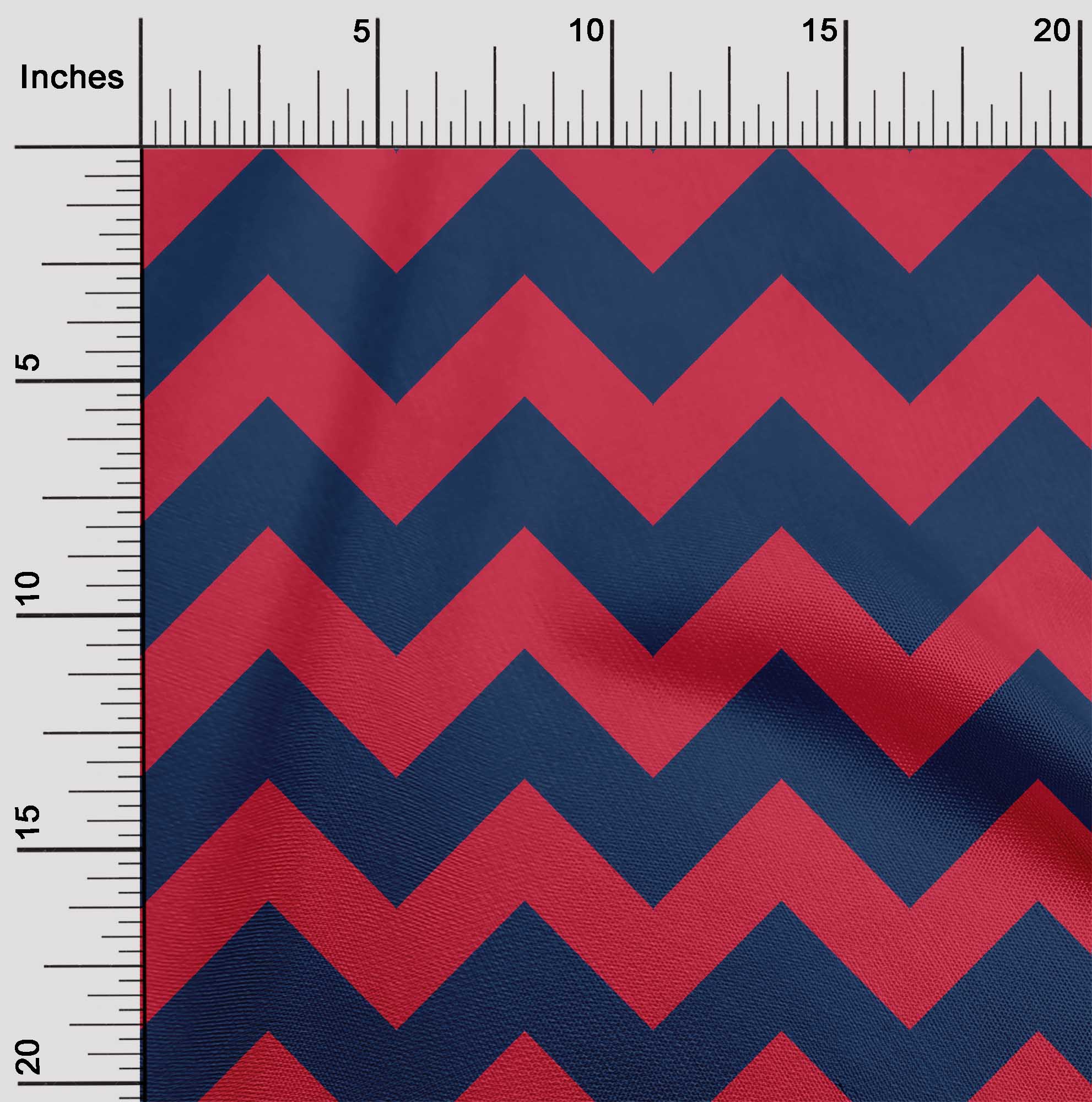 

OneOone Cotton Flex Fabric Chevron Геометричні принти тканини на ярди 40 дюймів 42 Inch Wide - Viscose Chiffon королівський синій колір