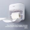 Toilet Tissue Box Wall-Mounted Waterproof Toilet Paper Box Free Punch Tissue Box Toilet Paper Roll Paper Storage Rack