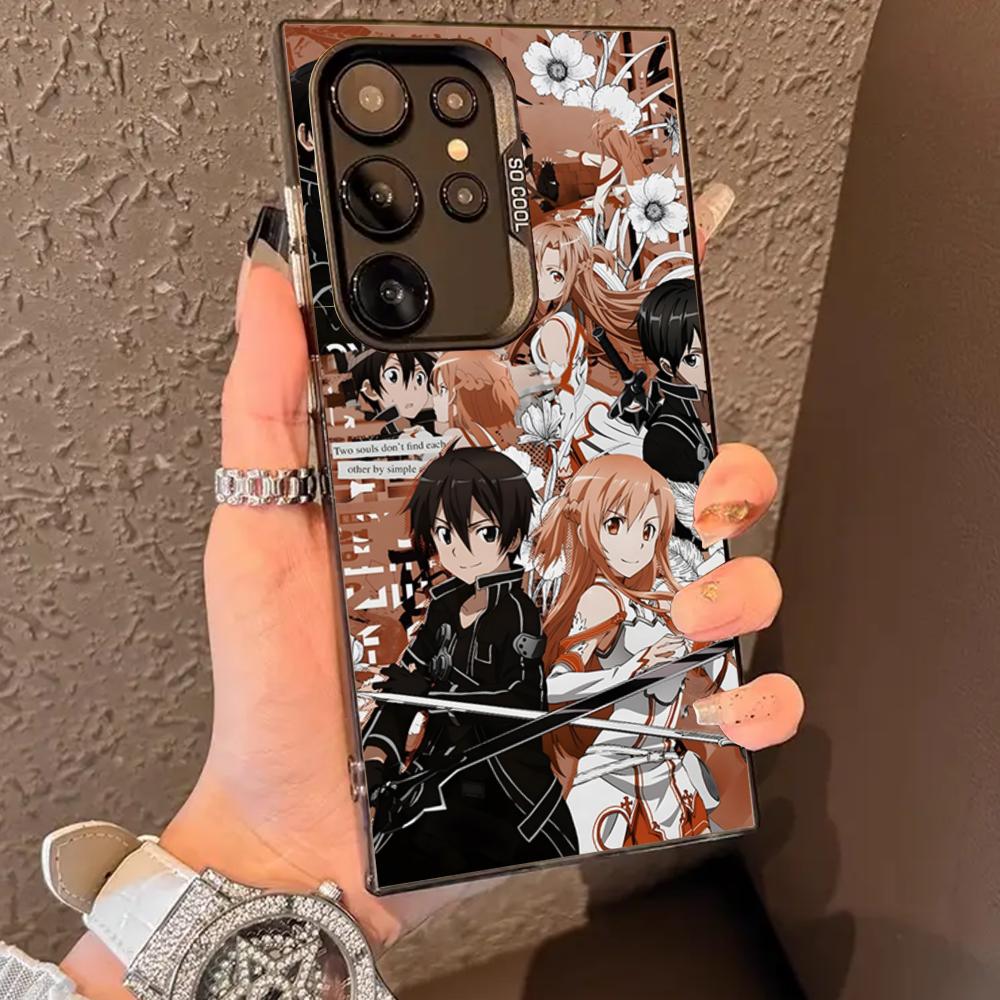 Asuna K-Kirito Anime Phone Case For SAMSUNG Galaxy S26 S25 S24 S23 S22 S21 S20 FE Plus Ultra Cover