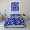 Floral Pattern Home Decoration Set Soft Comfortable Duvet Cover Bedding Set Included 1*Duvet Cover & 2*Pillowcases, Gift