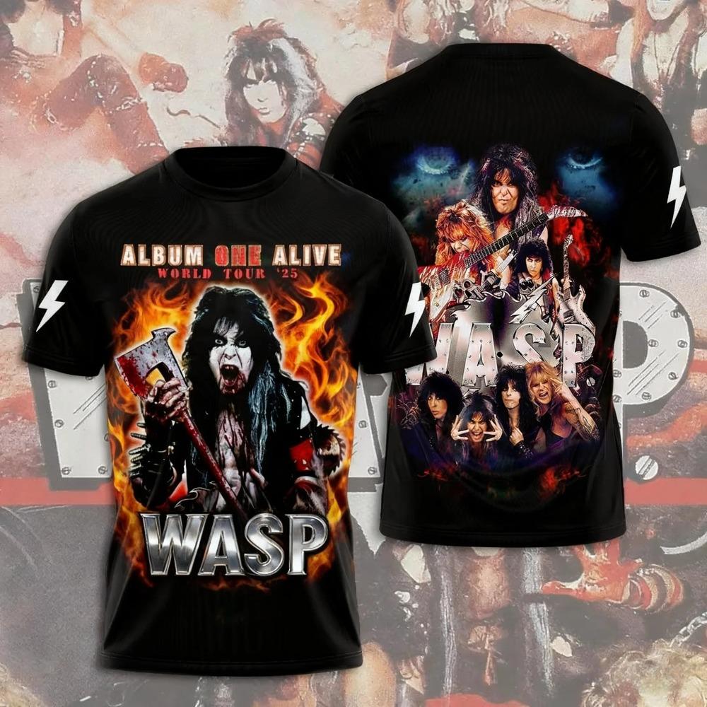 Hot Anime W.A.S.P Jersey Cosplay T-shirts 3D Print Kid Cartoon Tee Summer Men Women Harajuku Short Sleeve Y2k Tops
