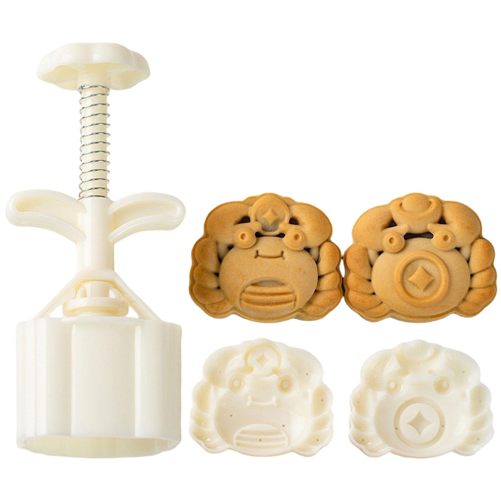 

Multifunctional Dessert Molds Set Dessert Press Tool Dessert Shaping Tool Green Bean Cake Molds ABS Texture for Baking