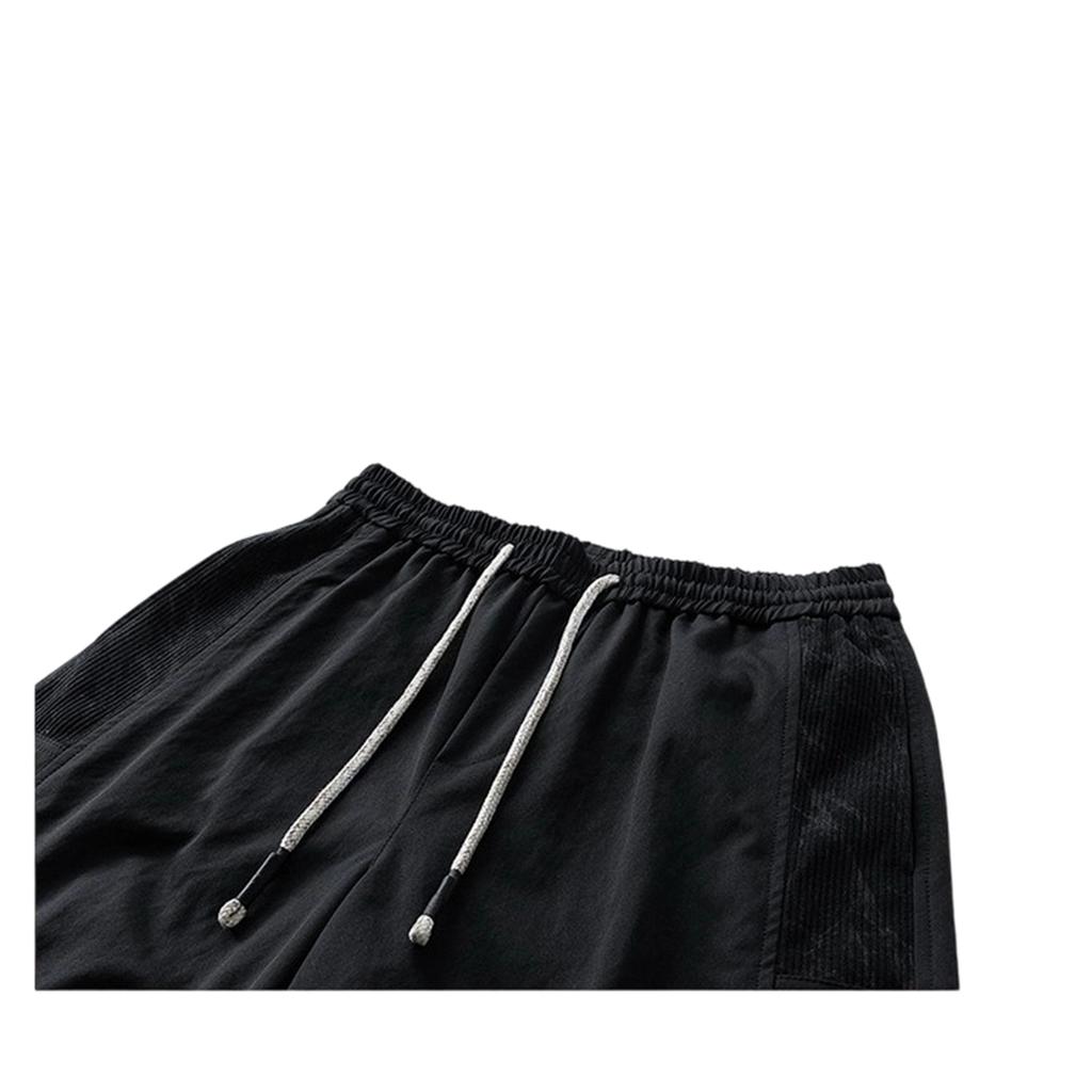 Men's Quick-Dry Casual Trendy Straight Leg Plus Size Color Block Pants for Spring and Fall