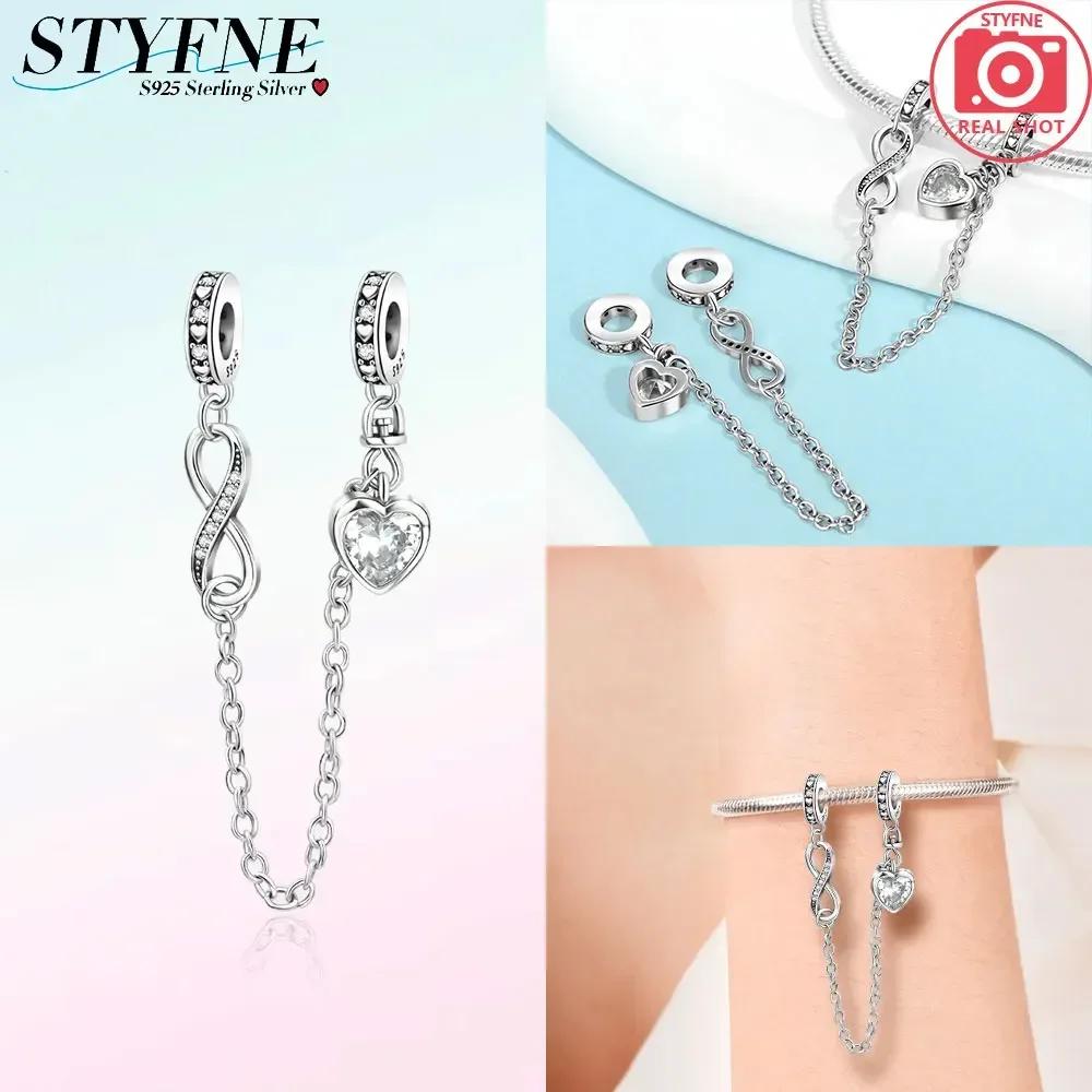 Newcopperclassical Cross Flower Type Musical Note Butterfly Safety Chain For Women Bead Diy Bracelet Jewelry Gift