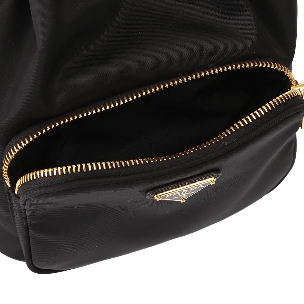PRADA Bag 1BH038 RV44 UOO Nero Vera Re Nylon Triangle Logo Bucket Bag [Prada] (Shoulder Bag) Women's [Brand] [Item]