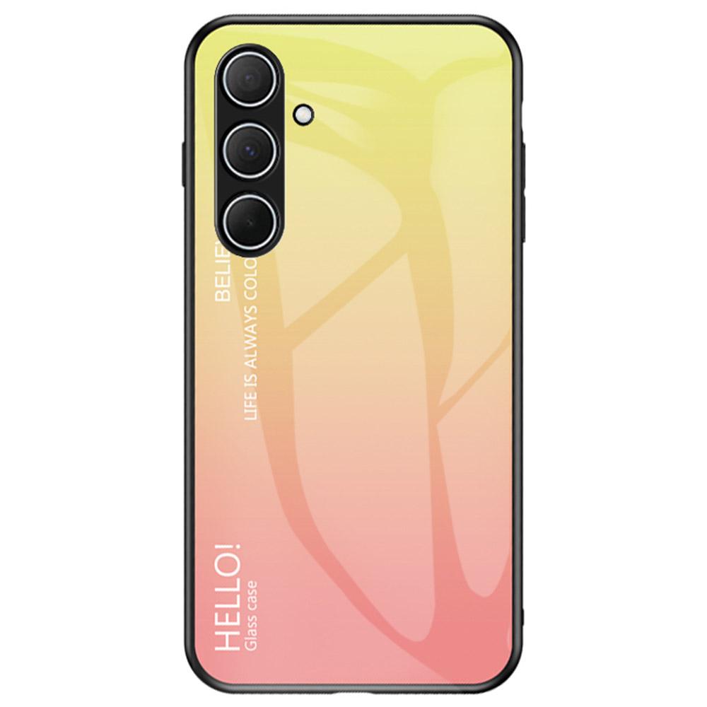 

Для Samsung Galaxy A56 5G Чохол Захист від подряпин Загартоване скло+ПК+ТПУ Чохол для телефону Gradient Yellow