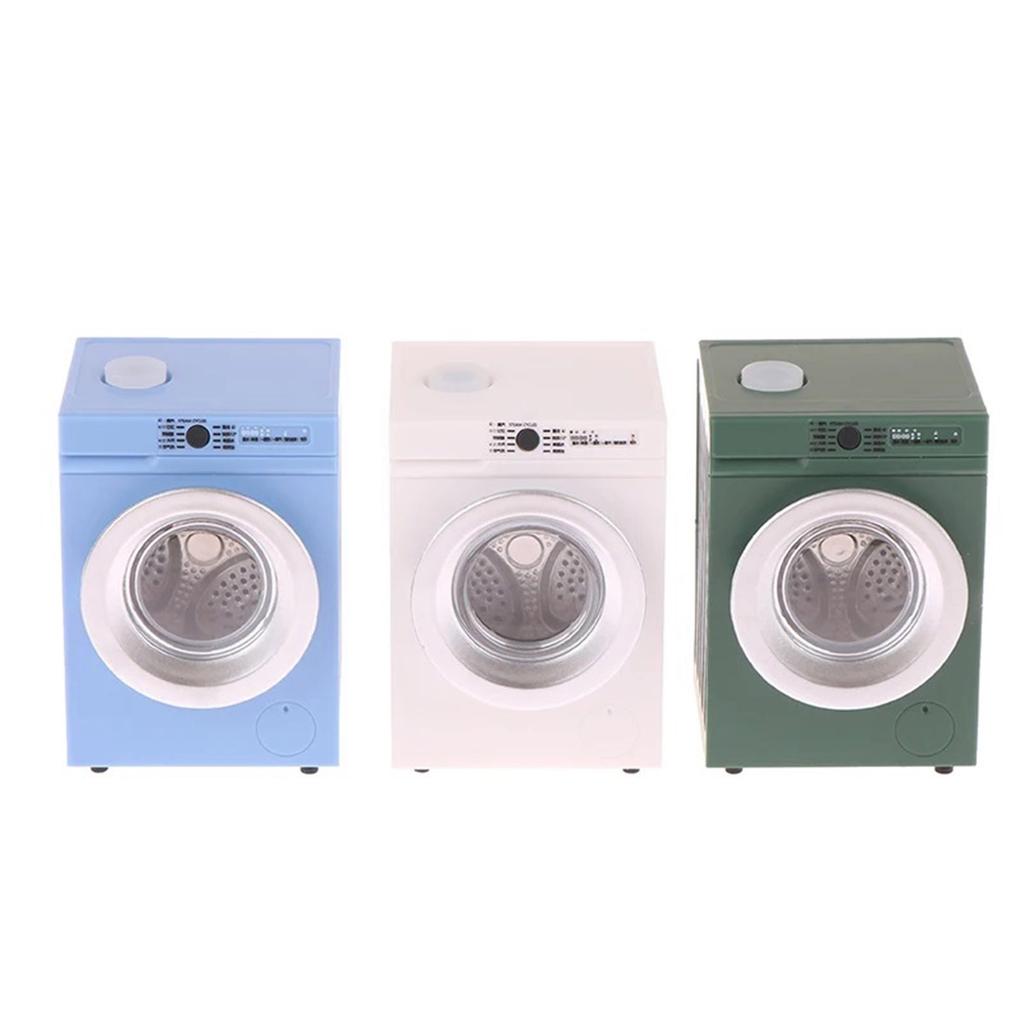 Miniature Dollhouses Washing Machine 1 12 Scale Realistic Spin and Wash Appliance Portable for Dollhouses Laundry Room