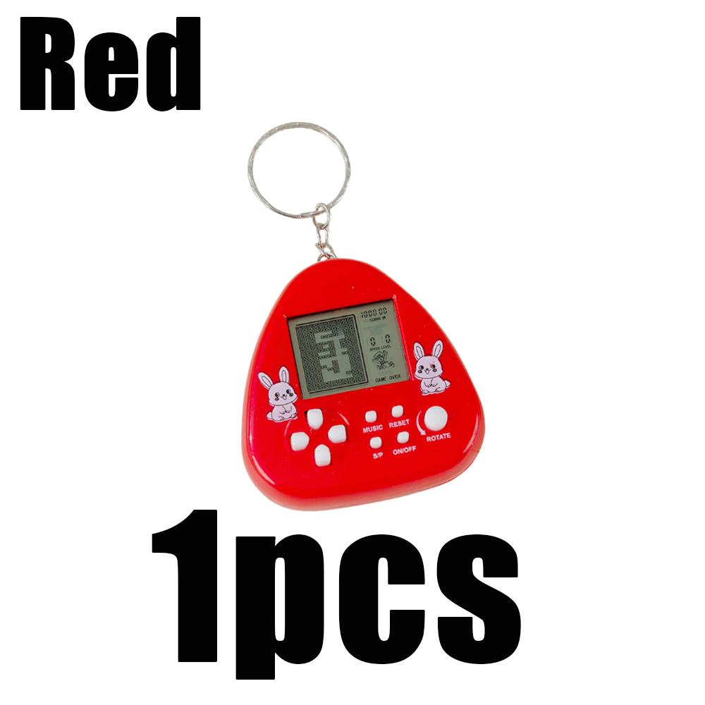 

1/6pcs Fashion Mini Handheld Game Console Keychain Triangle Simple Backpack Decoration Accessories Gifts Nostalgic Creative Toys