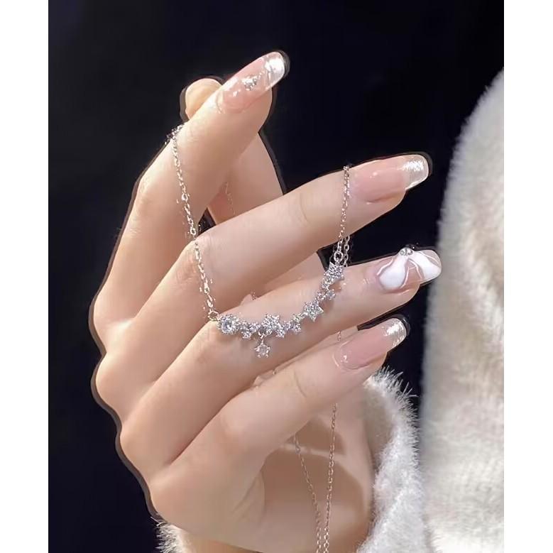 17KM Collares Sencillos de Plástico con Conchas para Mujer Elegante Cadena Choker de Cristal Colgante Accesorios Joyería