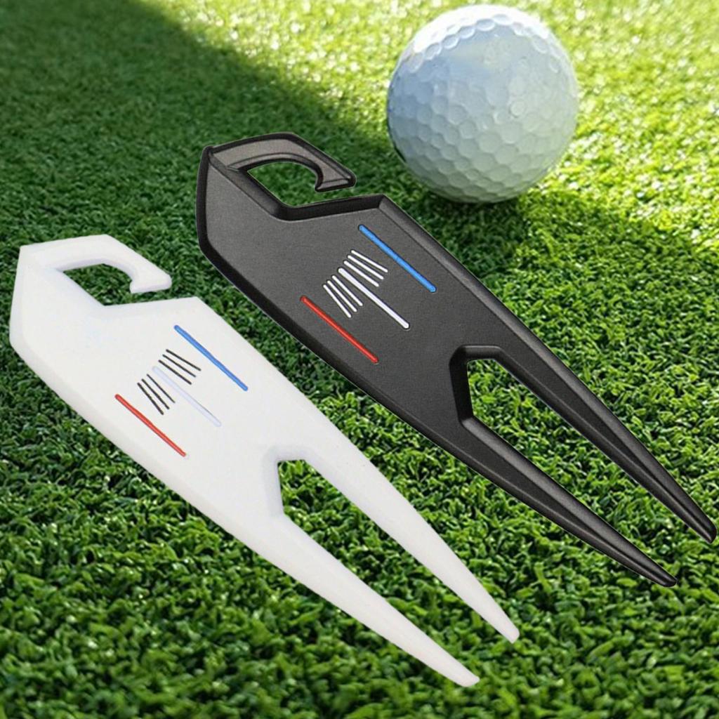 Golf Divot Fork Golf Exercise Golf Aids Putt Parter Golf Putting Green Fork for Golfer Gift