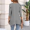 Women's Fashion Casual 3/4 Sleeve Pullover Top for Everyday Wear