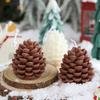1PC Fragrance Ornaments Party Soybean Wax Blend Gifts Stereo Christmas Ornament Simulation Pine Cone Home Decor 2 Colors