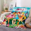 1pc Winx Club Friendship flannel Blanket for Super Soft Cute Comfort Blanket for Travel Bedding Couch Sofa Blanket Y73021