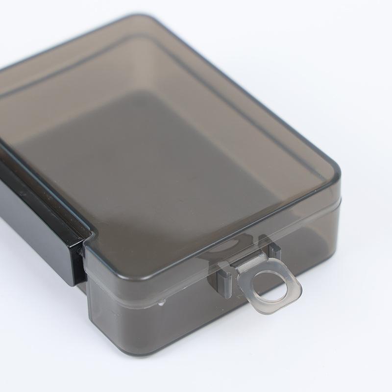 100pcs Plastic Simple Rectangular Box With Lid Plastic Flip Lid Storage Box For Pills Household Storage Organizer Case