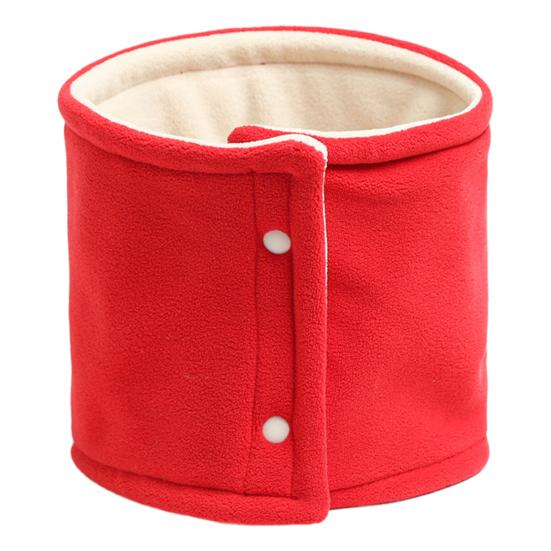 Dámská šála Dvouvrstvá Zesílený Samet Teplý Nákrčník se Zapínáním na Knoflík Jednobarevný Design Zimní Šála