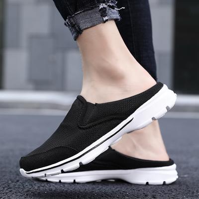 Summer Breathable Semi -slippers Fashion Trend One Foot Kick Lazy People Casual Flying Men's Shoes
