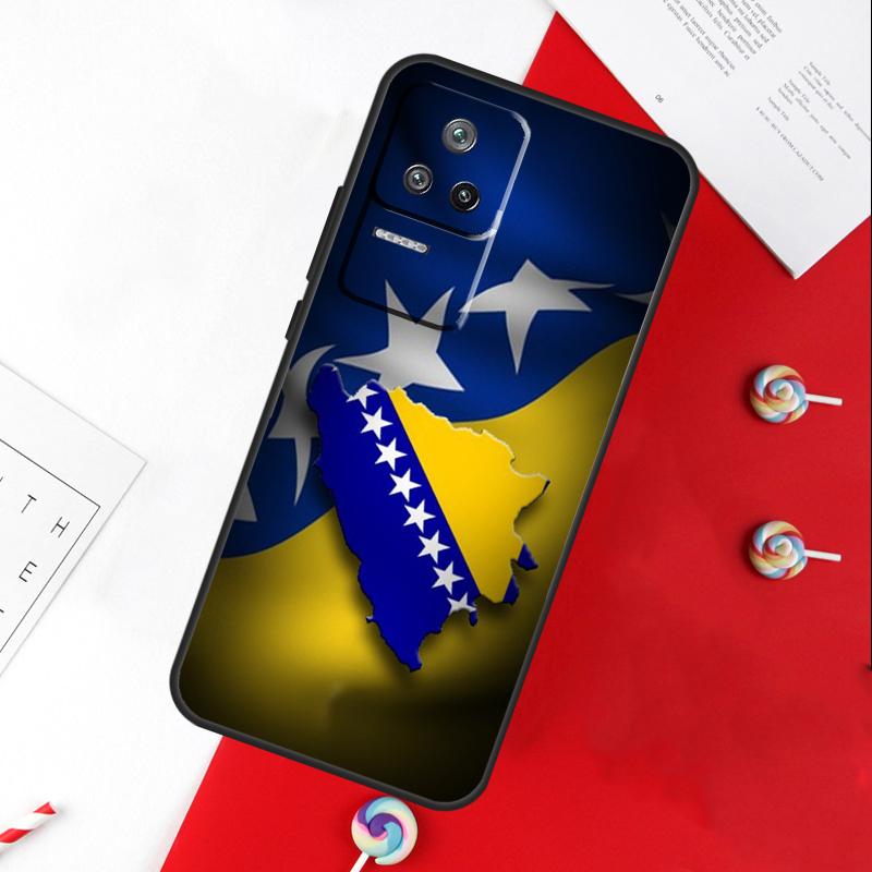 Bosnia and Herzegovina Flag Cover For Xiaomi 15 Ultra 13 14 11T 12T 13T 14T Pro POCO X7 Pro X3 X5 X6 M6 F5 F6 Pro Case