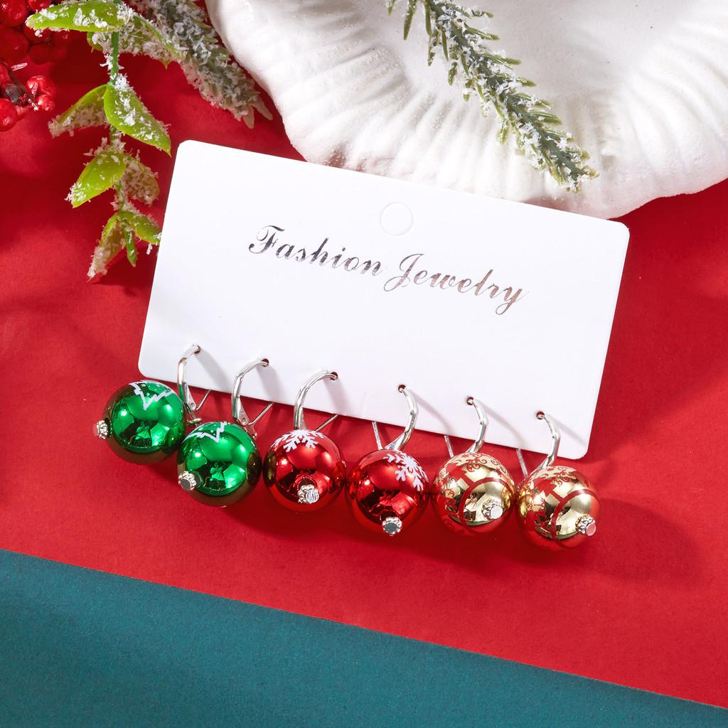 Christmas Sparkling Snowflake Ear Jewelry With Alloy And Acrylic For Women Celebration