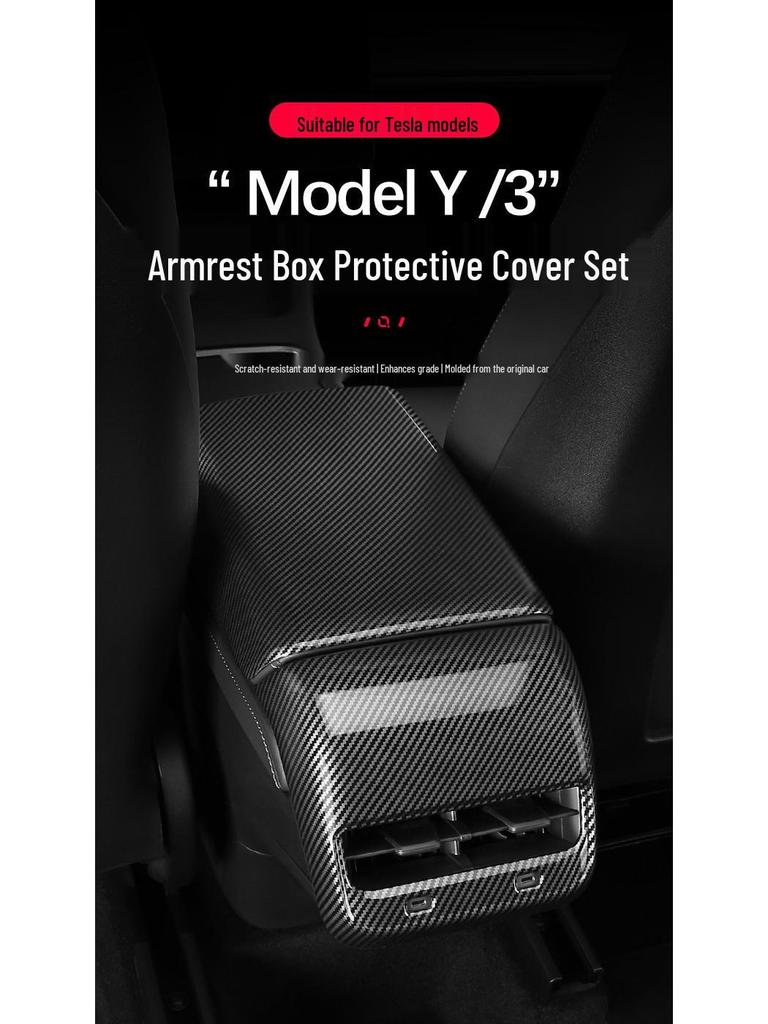 Tesla Model 3/Y Console Armrest & Rear Cover Mod Kit