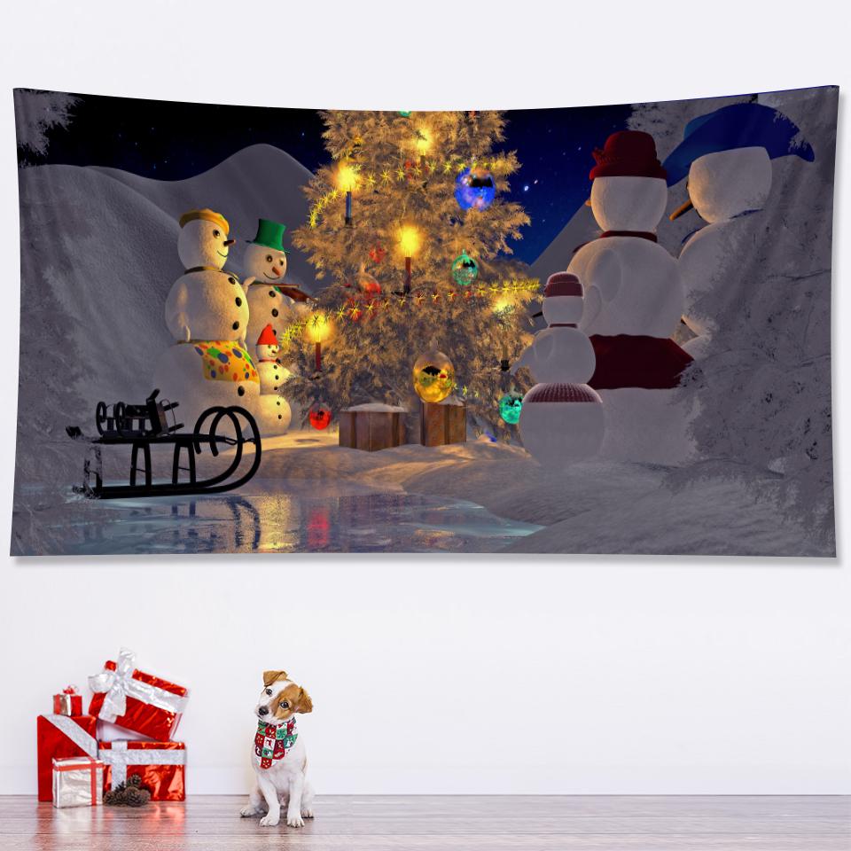 New Year Christmas Tree Tapestry Bedroom Home Decoration Tapestry Mattress Living Room Bohemian