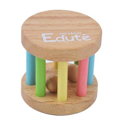 Baby Toy, Rattle, Teething Toy for 0-1 Year Olds, Wooden Toy [Edute Baby & Kids] KOROKORO Rattle, Birthday Gift for 0-1 Year Olds, Boys and Girls,