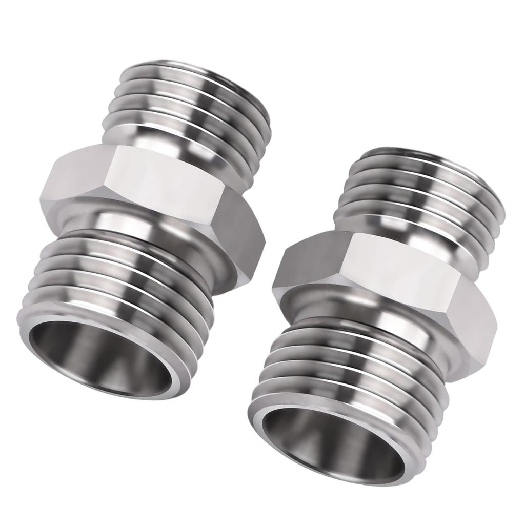 2 stk M14 til M16 Slangekobling Egnet for AGT Liten Gravemaskin Hydraulikkslange Gjengekobling