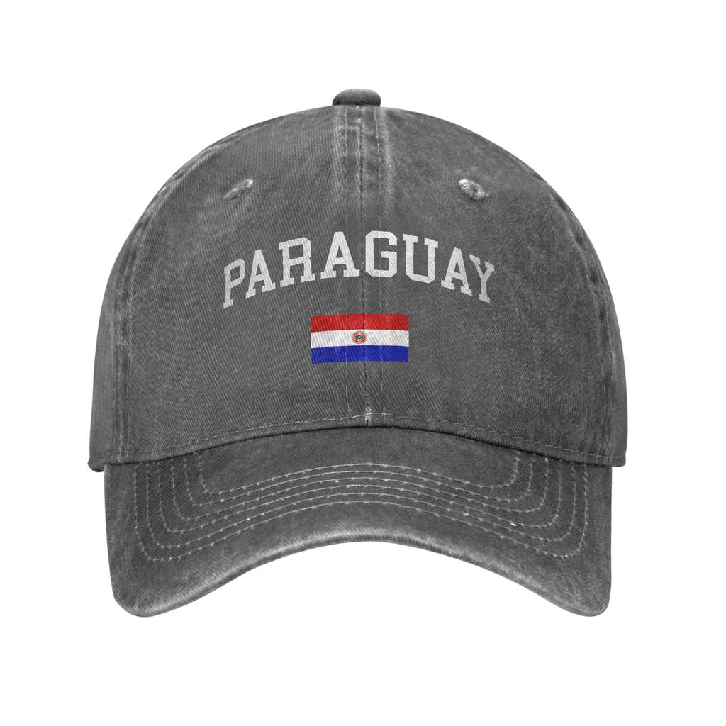 Berretto da Baseball Retro Paraguay Bandiera Paraguaiana Stile Unisex Denim Usurato Snapback Cappello Estivo per Esterno Regalo Cappellini Cappello