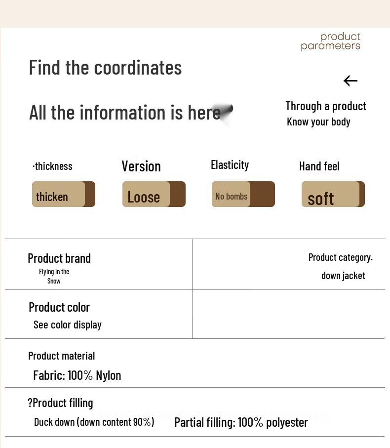 Damen Leichte Daunenjacke