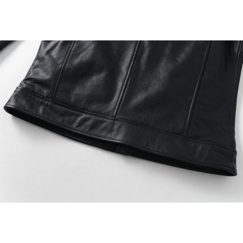 Chinese Size Men Genuine Leather Jacket Natural Cowhide Men's Leather Coat Male Leather Clothing Autumn Spring