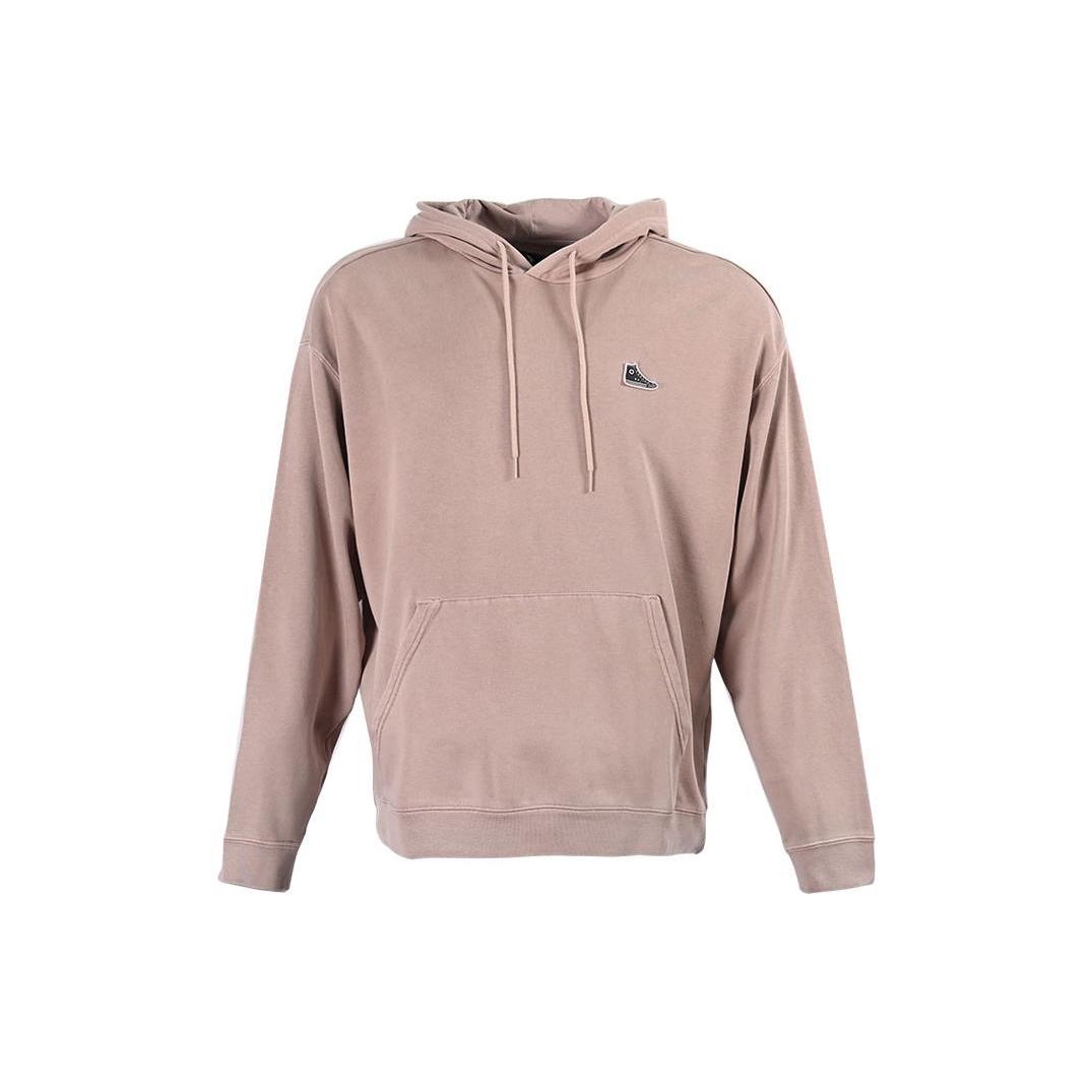 Converse Go-To Chuck Taylor Sneaker Patch Loose Fit Hoodie Asia Sizing Stone Mauve Men s 10024025-A03 M