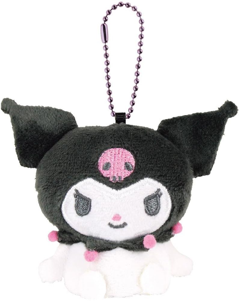Tees Factory Sanrio Kuromi Characters Finger Puppet Mascot, 75mm H X 80mm W X 50mm D (SR-5541527KU)