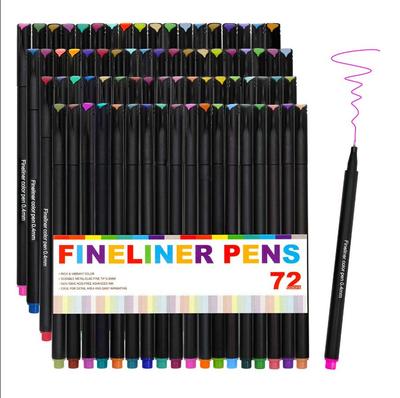 72 Colored Journaling , Fine Line Point Drawing Marker Pens for Writing Journaling Planner