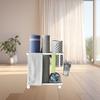 Yoga Mat Storage Rack Cart Dumbbell for Kettlebells Resistance Bands White