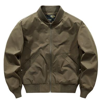 Bomber Jacket Men's Spring and Autumn Loose Large Size Men's Baseball Jacket Thin American Casual