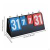 Portable Flip Scoreboard VersatileGameflip Waterproof Score Changer for Referees,