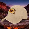 Vintage Sunflower Butterfly Baseball Cap Unisex Lightweight Washed Hat Hook Loop Closure for Unisex Women Outdoor Sports Camping
