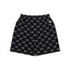 MLB New York Yankees Diamond Old Flower Comfortable Loose Fit Lace-Up Casual Shorts Unisex Shorts Black 3ASPM0343-50BKS