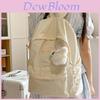 Casual Girl Nylon Backpack With Breathable Straps For Travel And School Use