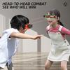 Interactive Battle Goggles Dual Shoots Game with Sound Effects & LED Hit Alerts Exercise Hand-eye Coordination Toy for Kids Adults