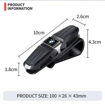 1pcs Car Glasses Case Auto Sun Visor Glasses Holder Sunglasses Clip For BMW E46 E85 E60 F10 E39 F30 E36 F20 E87 E90 E70 X3 X5