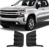 Front Bumper Panel Decor Cover Trim For -21 Chevy Silverado 1500 CarbonFiber